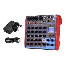 AG-6 6-Channel Digital Audio Mixer +48V Phantom Power BT/USB/MP3