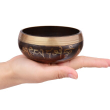 Tibetan Singing Bowl Set 8.5cm Handmade Metal Sound Bowl
