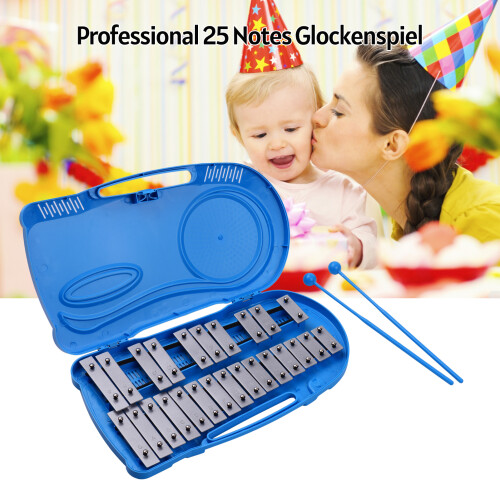 25 Note Glockenspiel Xylophone Educational Instrument with Case 1