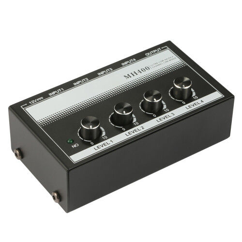 Mini Portable 4-Channel Audio Mixer with Volume Control 2