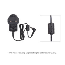 9V AC/DC Power Adapter for Guitar Pedal with Magnetic Ring UK Plug