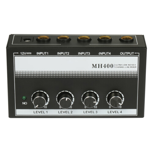 Mini Portable 4-Channel Audio Mixer with Volume Control 1