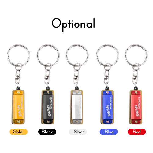 SWAN Keychain Harmonica 4 Holes 8 Tones Key C Small 2
