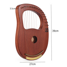 Walter.t WH-16 16-String Wooden Lyre Harp with Bag