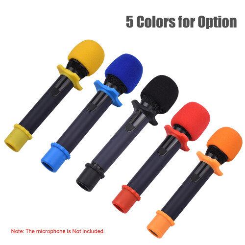 Mic Protection Kit Foam Windshield Silicone Ring Rod Sleeve
