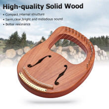 WH-16 C Tone 16-String Wooden Lyre Harp with Bag