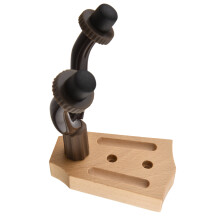 Beech Wood Guitar Wall Mount Hanger Iron Bars Electric Acoustic Bass