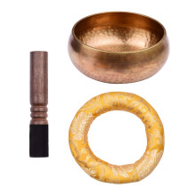 Tibetan Singing Bowl Set 20.5cm Metal Bowl with Cushion & Striker