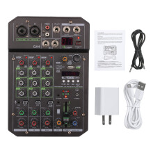 Mini Audio Mixer USB BT 48V Phantom Power