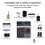 Portable 4-Channel BT Mixer USB 16 DSP Effects DJ Console 5