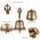 Tibetan Bronze Hand Bell with Vajra Padding 1