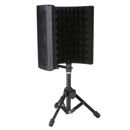 3-Panel Foldable Mic Windscreen with Sponge for Studio 1