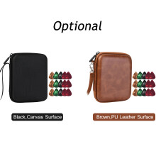 Guitar Pick Holder Case 15 PCS Storage Pouch Acoustic Electric