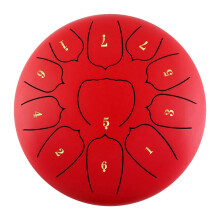 6 Inch Steel Tongue Drum 11 Notes Handpan with Mallet Finger Picks