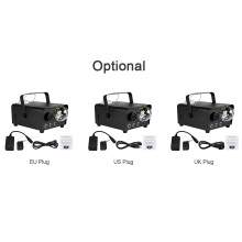 600W RGB Portable Fog Machine 250ml Tank Remote Stage Smoke