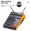 4-Channel BT Audio Mixer 2 Wireless Mics LED Console 4