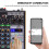 4-Channel BT Audio Mixer 2 Wireless Mics LED Console 3