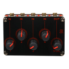 4-Channel Stereo Mixer 4-in-1-out Passive Mini Ultra Compact Low Noise