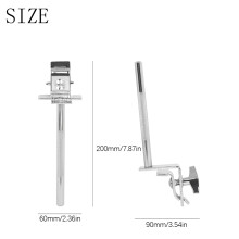 6 Inch Cowbell Holder Mount Bracket for Bass Drum Percussion