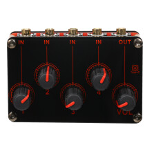 4-Channel Stereo Mixer Passive Mini Low Noise Studio Stage