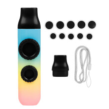Kazu Flute Double Hole Kazoo 10pcs Musical Instrument for Child Adult