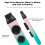 Kazu Flute Double Hole Kazoo 10pcs Replaceable Nozzle 5