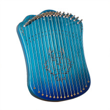 17 String Lyre Harp Portable Beech Wood with Tuning Wrench Picks