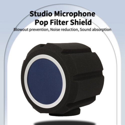 Studio Condenser Mic Windscreen Foam Cover Anti-wind Portable 1