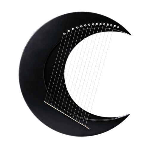 15-string Crescent Moon Lyre C Key Portable Steel Wire