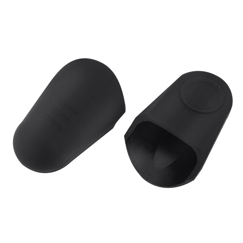 2Pcs Saxophone Clarinet Mouthpiece Rubber Cap (Black)