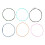 6Pcs/Set Colorful Alloy Nylon String for Classical Guitar 1