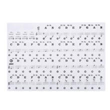 Transparent Removable Piano Key Sticker for 61/88 Key Pianos