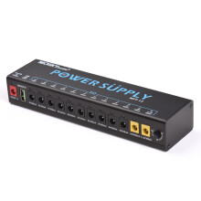 MOSKYAUDIO 12-Channel Pedal Power Supply Circuit Protection LED USB