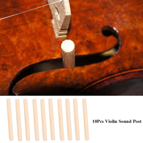 10Pcs Spruce Violin Sound Post 3/4 4/4 Accessories 2