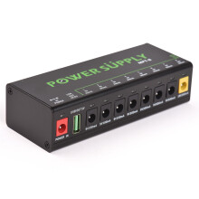 MOSKYAUDIO 8-Channel Pedal Power Supply Short Circuit Protection LED