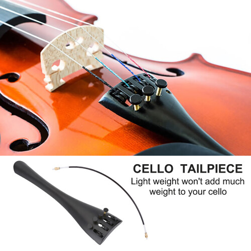 Aluminum Alloy Tailpiece for 4/4 Cello 1