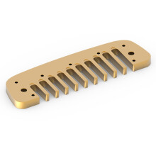 Aluminum Alloy Blues Comb Harmonica Part for Hohner Golden Melody Gold