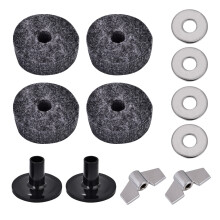 Drum Felt Washer Pad Plastic Cymbal Stand Sleeve Set