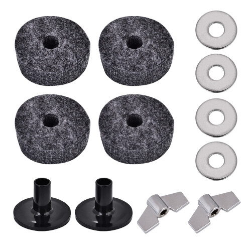 Drum Felt Washer Pad Plastic Cymbal Stand Sleeve Set