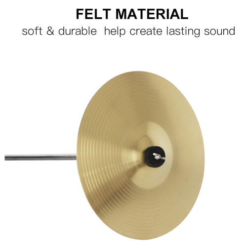 10pcs Drum Cymbal Felt Pads Set Replacement Parts Black Accessory 2