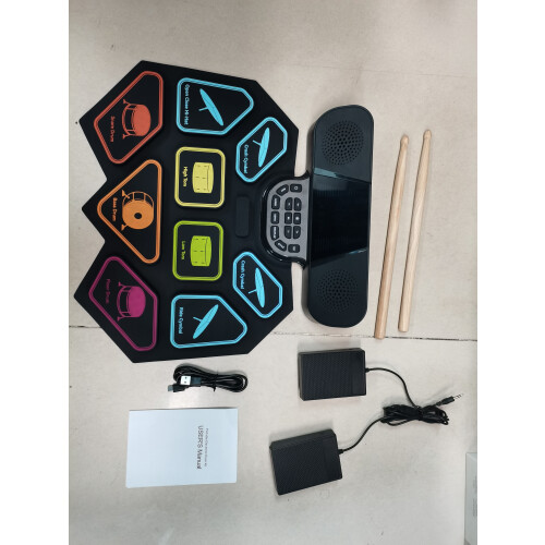 Electronic Drum Set 9 Pads Dual Speaker BT MIDI 8 Styles 1