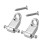 2PCS Roller String Tree Retainer for Electric Guitar Bass Silver 1