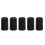 5Pcs Portable Black Cello Rubber Endpin Tip Protector 1