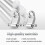 2PCS Roller String Tree Retainer for Electric Guitar Bass Silver 2