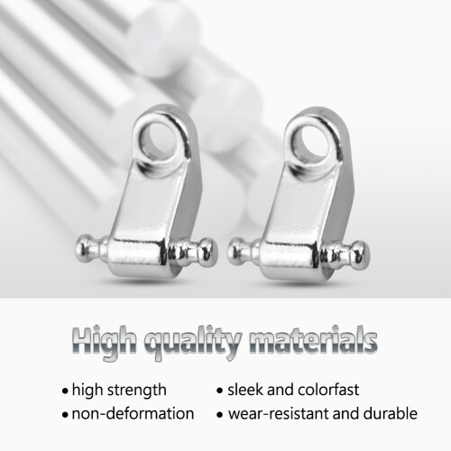 2PCS Roller String Tree Retainer for Electric Guitar Bass Silver 1