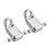 2PCS Roller String Tree Retainer for Electric Guitar Bass Silver 5