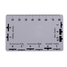 2Pcs String Action Gauge Ruler for Guitar Bass