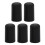 5Pcs Portable Black Cello Rubber Endpin Tip Protector 2