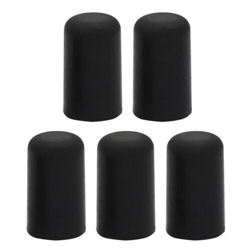 5Pcs Portable Black Cello Rubber Endpin Tip Protector 1