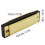 IRIN Lightweight Gold 10 Hole Harmonica Musical Instrument 5